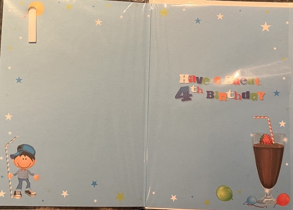 BURSDAGSKORT 8 ÅR - innside