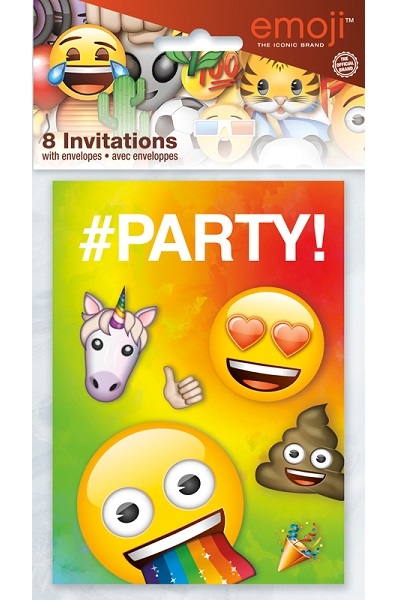 RAINBOW FUN EMOJI INVITASJONER