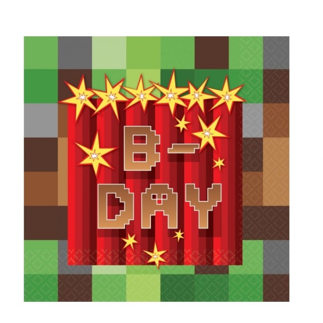 MINECRAFT SERVIETTER - DESSERT