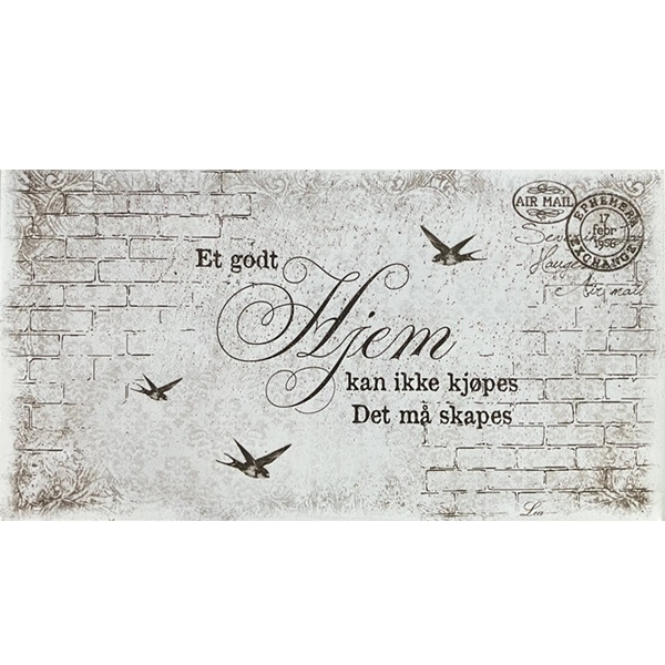 METALLSKILT - ET GODT HJEM