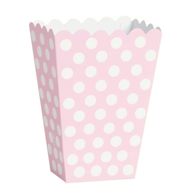 LYSEROSA GODTEBEGER / POPCORN BOKSER (8-pk)