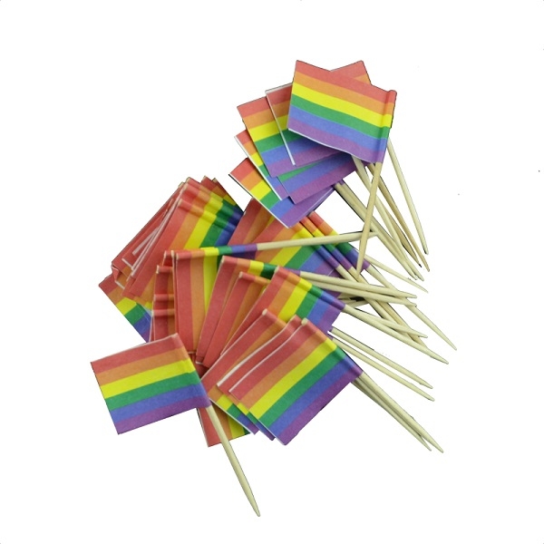 RAINBOW FLAG PICKS (50-pk)