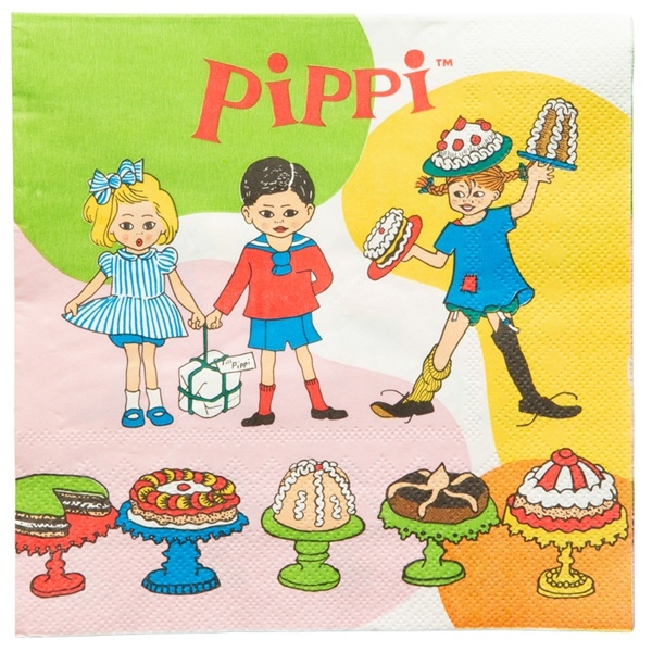 PIPPI LANGSTRØMPE SERVIETTER