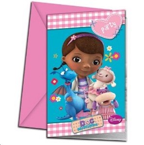 DOC MCSTUFFINS INVITASJONER