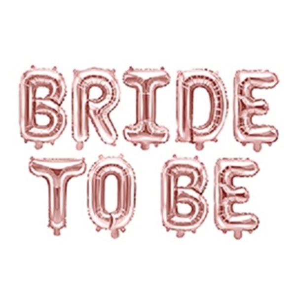 BRIDE TO BE BALLONGBOKSTAVER