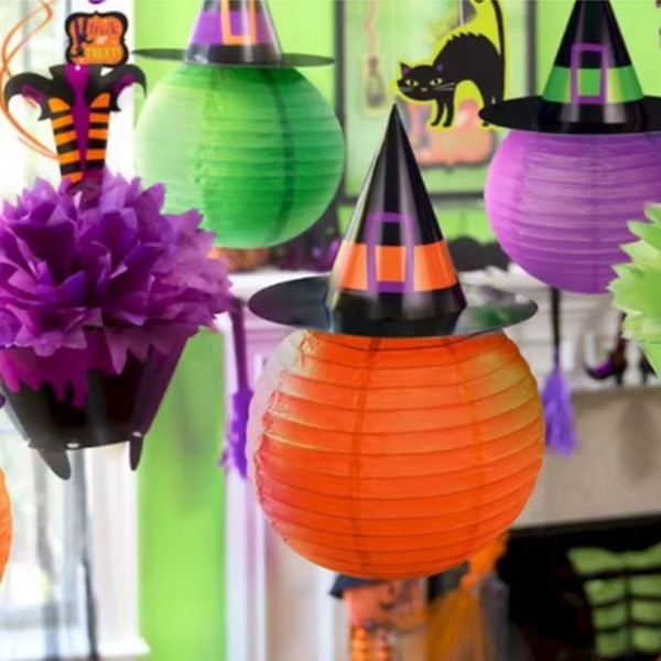 HALLOWEEN PAPIRLYKTER (illustrasjonsbilde)