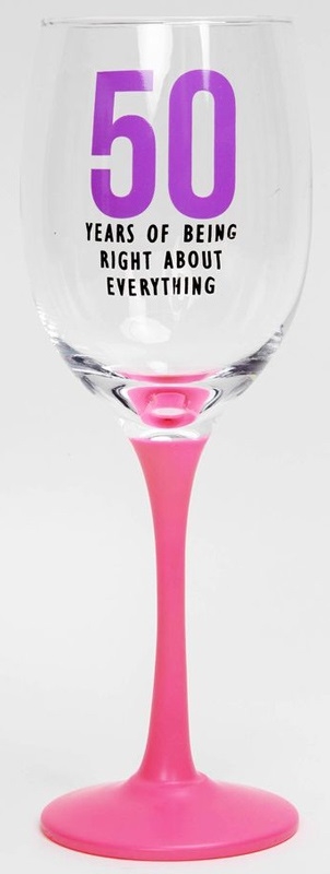 VINGLASS 50 ÅR - GAVE 50 ÅR