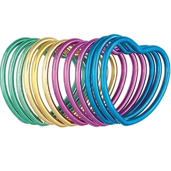 HJERTEFORMEDE ARMBÅND (12-pk)