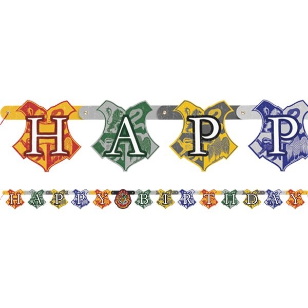 HARRY POTTER HAPPY BIRTHDAY BANNER