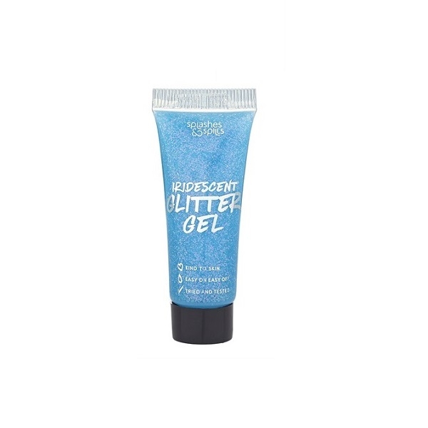 BLÅ GLITTER GEL