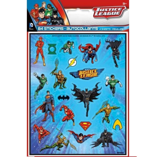 JUSTICE LEAGUE KLISTREMERKER (4-pk)