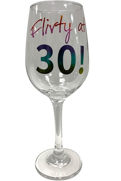 FLIRTY AT 30 VINGLASS - GAVE 30 ÅR