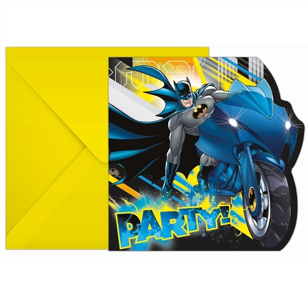 BATMAN INVITASJONER (6-pk)