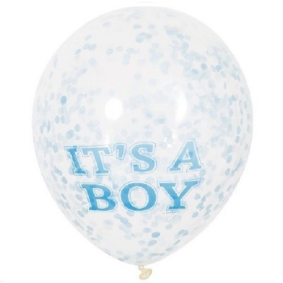 ITS A BOY KONFETTI BALLONGER