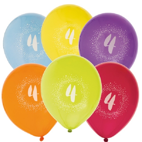 BALLONGER 4 ÅR - type 1 (30 cm)