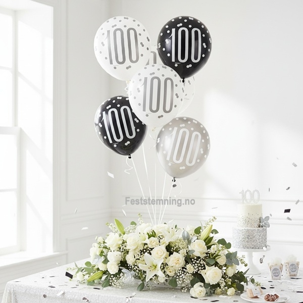 BALLONGER TIL 100-ÅRSDAG (illustrasjonsbilde)