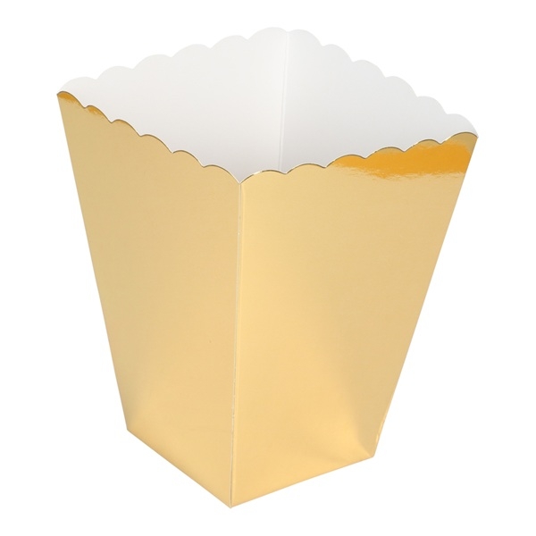 GULLFARGEDE POPCORN BOKSER / GODTEBEGER