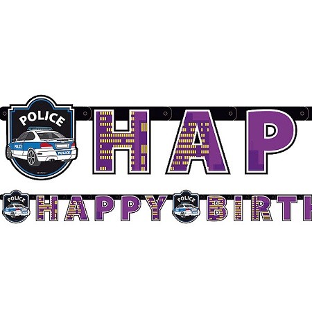 POLITI HAPPY BIRTHDAY BANNER