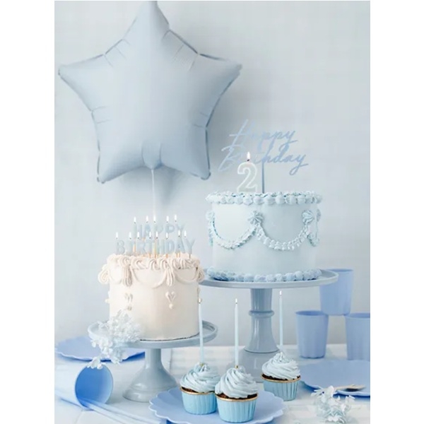 BLÅ KAKEPYNT (illustrasjonsbilde)