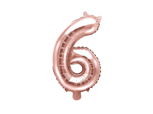 ROSÉGULLFARGET FOLIEBALLONG 6