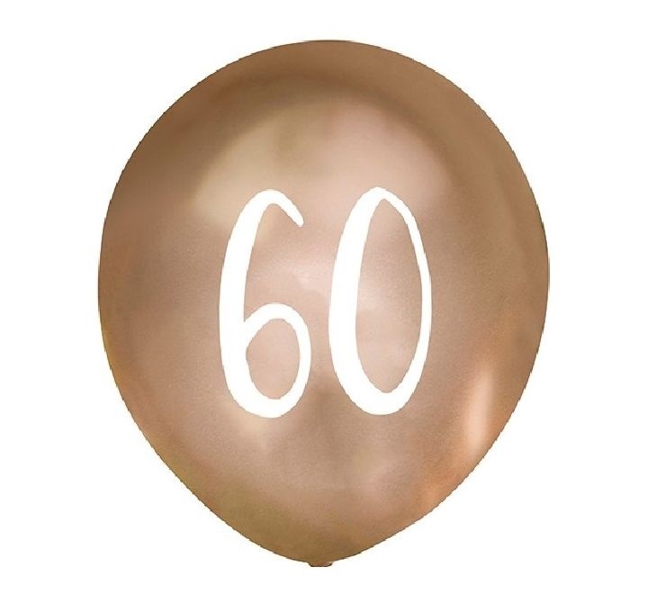 CHROME GOLD BALLONGER 60 ÅR