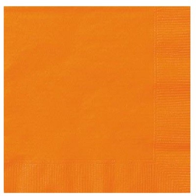 ORANGE SERVIETTER (50-pk)