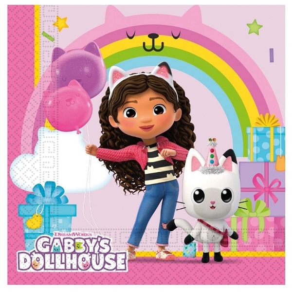 GABBY'S DOLLHOUSE SERVIETTER