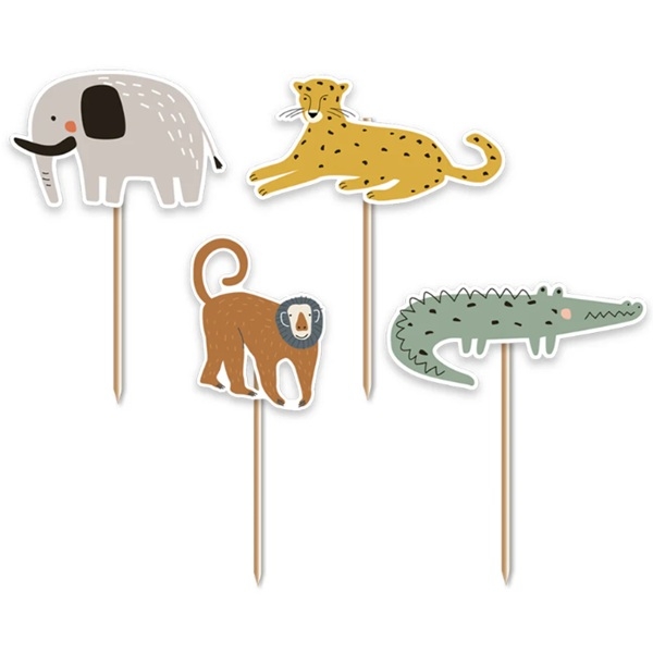 JUNGELDYR / SAFARI CUPCAKE TOPPER PYNT