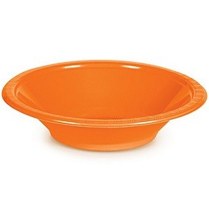 ORANGE PLASTSKÅLER