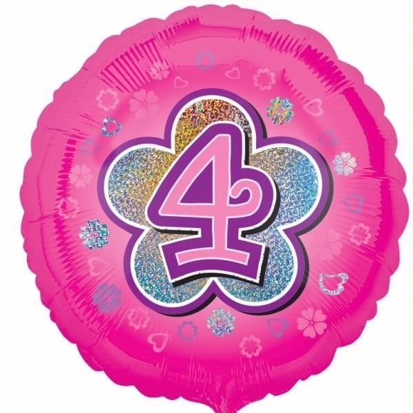 ROSA FOLIEBALLONG 4 ÅR - type 2