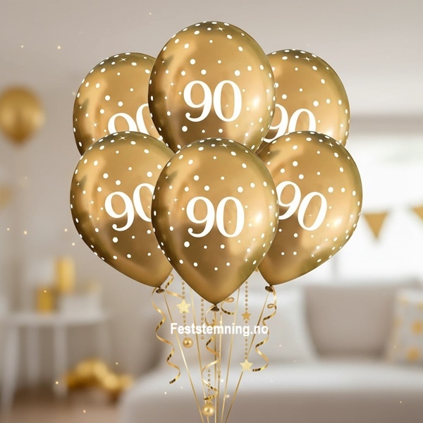 BALLONGER TIL 90-ÅRSDAG (illustrasjonsbilde)