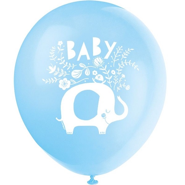 BLÅ BABY SHOWER BALLONGER