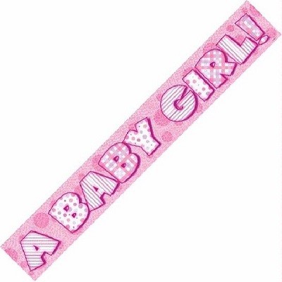 A BABY GIRL FOLIEBANNER