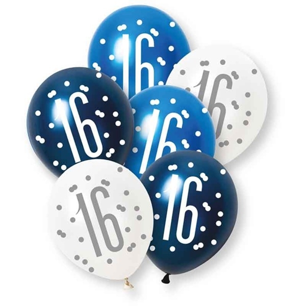 PERLEBLÅ BALLONGER 16 ÅR