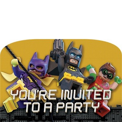 LEGO BATMAN INVITASJONER