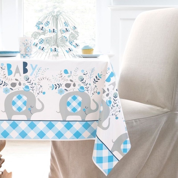 BLÅ BABY SHOWER DUK