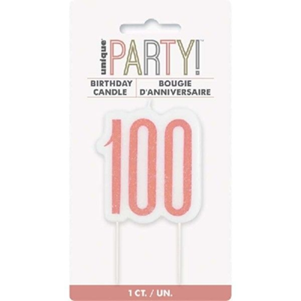 ROSÉGULLFARGET KAKELYS TIL 100-ÅRSDAG