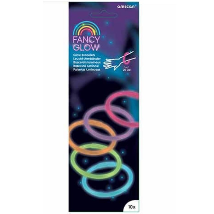 SELVLYSENDE GLOW ARMBÅND (10-pk)