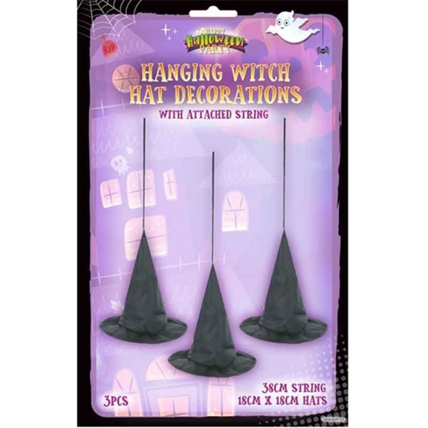 HENGENDE HEKSEHATTER DEKORASJON (3-pk)