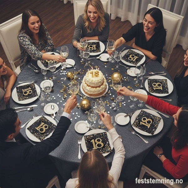 SERVIETTER TIL 18-ÅRSDAG (illustrasjonsbilde)