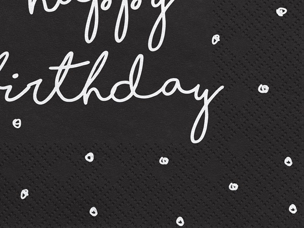 HAPPY BIRTHDAY SERVIETTER