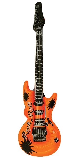 ORANGE OPPBLÅSBAR GITAR