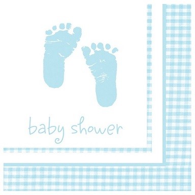 BLUE BABY FEET SERVIETTER