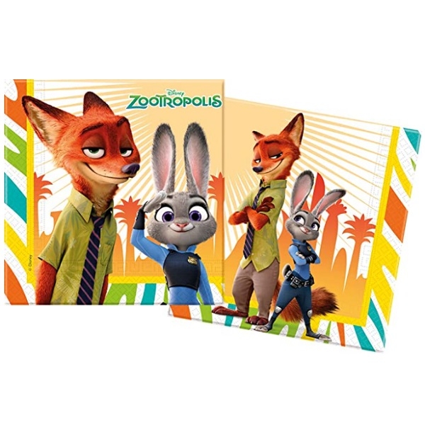 ZOOTROPOLIS SERVIETTER