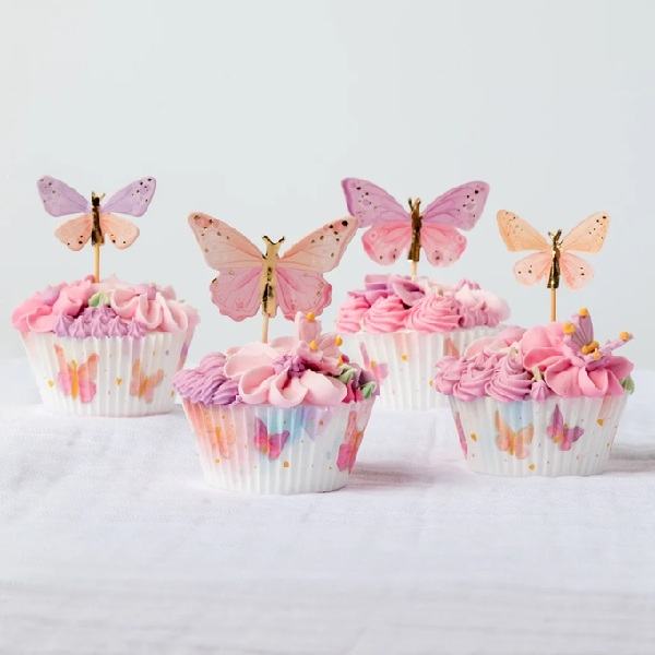 SOMMERFUGLER CUPCAKE PYNT