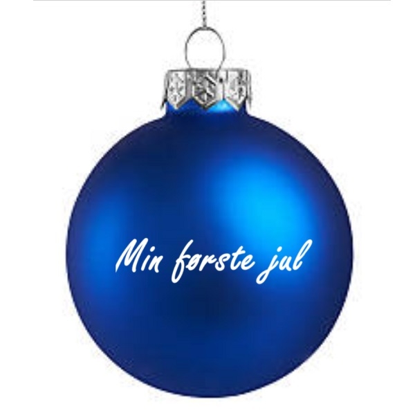 JULEKULE MED TEKST (rød blank)