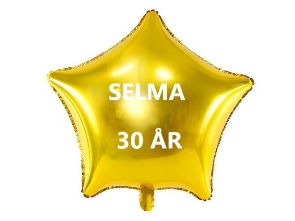 FOLIEBALLONG MED EGET NAVN OG ALDER