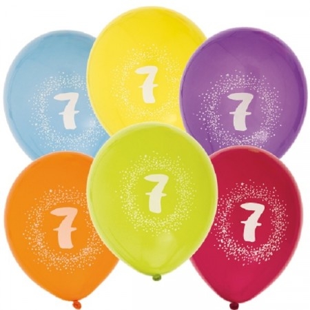 BALLONGER 7 ÅR (6-pk)